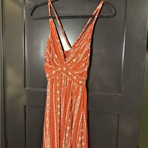 Western Terracotta Maxi Dress